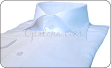 Chemise en lin cintr�e blanche