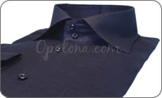 Chemise en lin noire