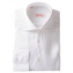 Chemise en lin cintrée blanche