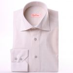 Chemise cintrée écrue en lin
