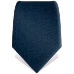 Cravate bleu nuit � motifs fleuris brod�s