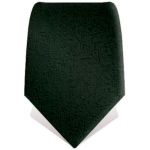 Cravate noire � motifs fleuris brod�s