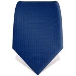 Cravate faux uni bleu marine