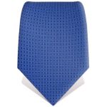 Cravate faux uni bleue