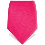 Cravate faux uni framboise