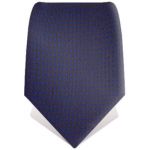 Cravate faux uni marron � reflets bleus