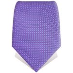 Cravate faux uni violette � reflets bleus ciel