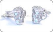 Pint glass cufflinks