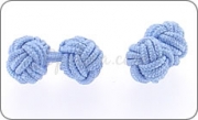 Light blue knot cufflinks