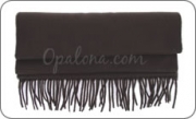 Echarpe en cashmere marron chocolat
