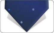 Navy blue flowery tie