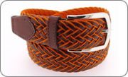 Leather and orange belt