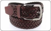 Leather and dark brown belt