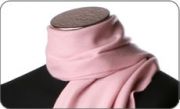 Pink herringbone cashmere scarf