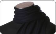 Navy blue ribbed scarf
