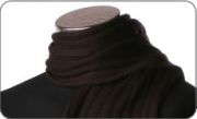 Brown ribbed scarf