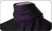 Purple ribbed scarf