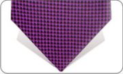Purple and black tie