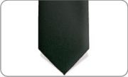 Black with embroidered flowers thin tie