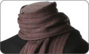 Brown ribbed scarf