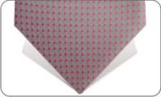 Grey with little raspberries dots tie