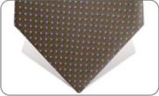 Brown with little blue dots tie
