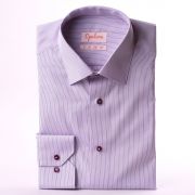Lilac with purple stripes shirt