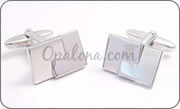 Cufflinks with two enclosed squares