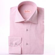 Chemise cintr�e rose p�le en lin