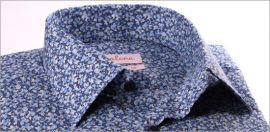 Chemise en tissu Liberty bleu