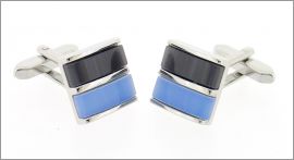 Rectangle avec pierres grise et bleue
