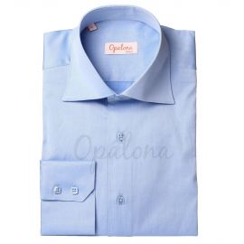 Chemise bleue cintr�e
