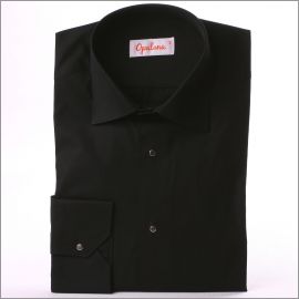 Black shirt with press studs