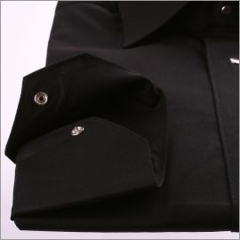 Black shirt with press studs