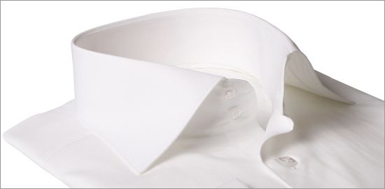 White slim fit french cuff shirt