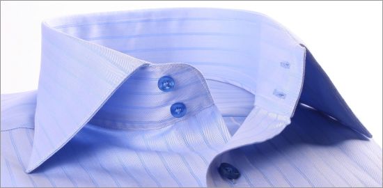 Light blue shirt with blue stripes