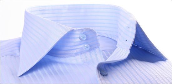 Blue striped french cuff shirt