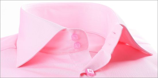Pink slim fit french cuff shirt