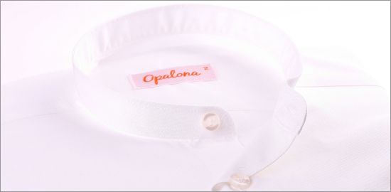 White granddad collar shirt