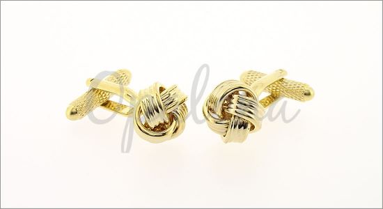 Gold knots cufflinks