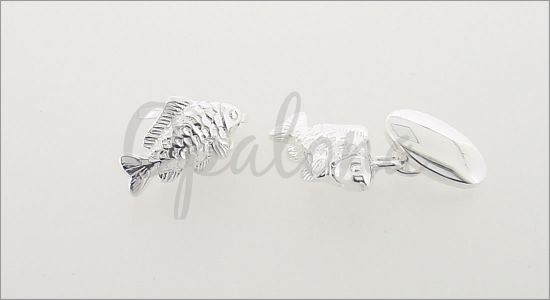 Carp fish cufflinks