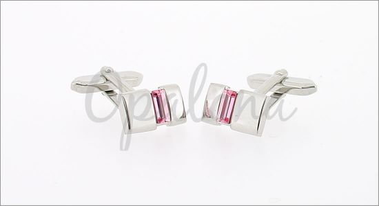 Small rectangle with a pink Swarovski