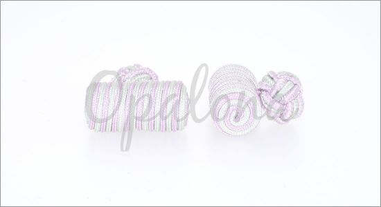 Passementerie rose et verte pale