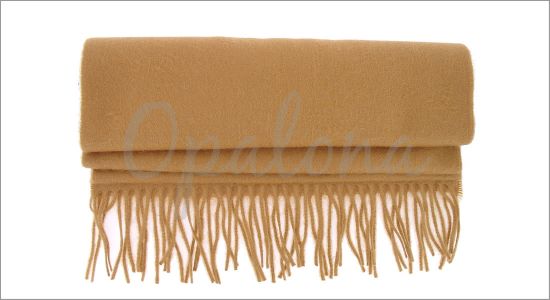 Echarpe en cashmere camel