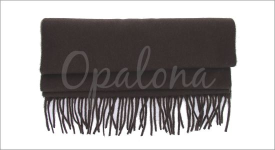 Brown chocolate cashmere scarf