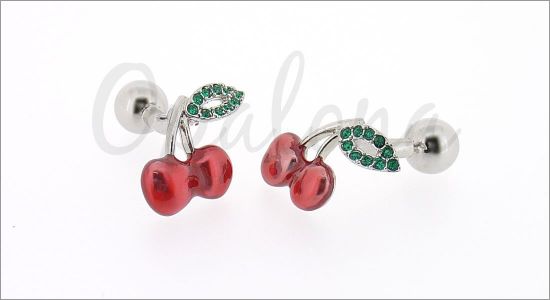 Cherries cufflinks