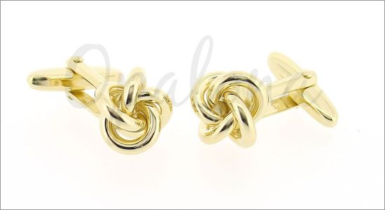 Gold knots cufflinks