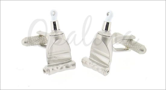 Toothpaste cufflinks