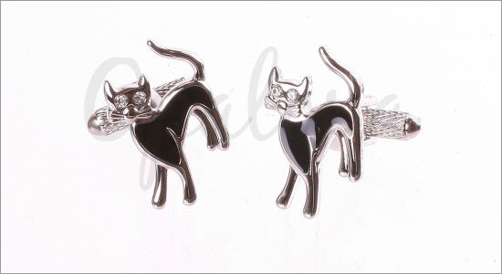 Cat cufflinks