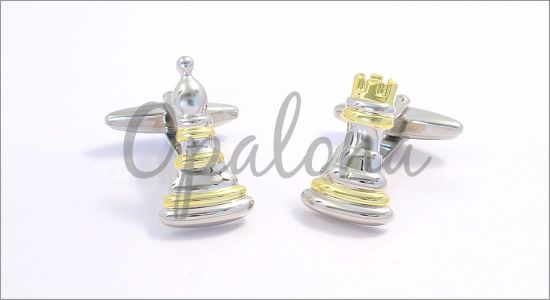 Chessmen pawn a rook cufflinks